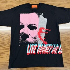 BWOOD B Wood Kills Halloween Michael Myers Live Gooney Die Saint T-Shirt Mens XL